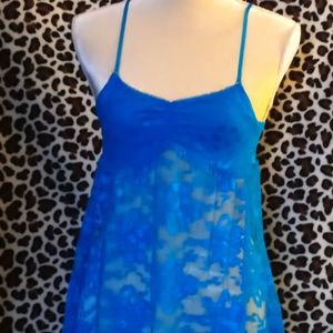 Womens Blue Lace slip